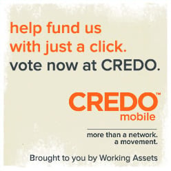 Vote for CCR at Credo's Working Assets