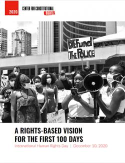 'Rights-Based Vision for the First 100 Days' report cover